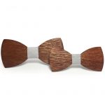 Noeud papillon en bois père fils