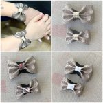 Bracelet noeud pailleté mère fille
