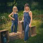 Combinaison Navy bleu marine mère fille