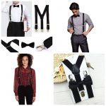 Bretelle et noeud papillon uni adulte et enfant