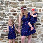 Robe cerise maman fillette