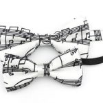 Noeud papillon motif musique