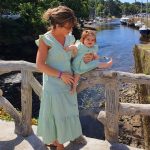 Robe mère fille effet lin